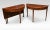 Mahogany inlaid demi-lune dining table or side tables, each with ebony and satinwood stringing, chequered frieze and...