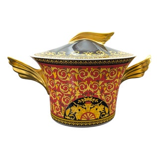 Porcelain Soup Tureen by Versace for Rosenthal, 1990s For Sale