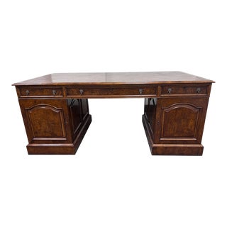Vintage Bertrand Tang Executive Chesterfield Desk For Sale