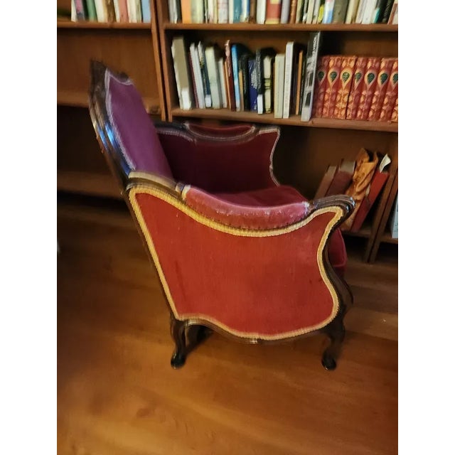 18thc French Louis XV Period Exceptionally Carved Walnut Bergeres - Signed by Antoine Leonard Couturier Christies Provenance a - Pair For Sale - Image 11 of 12