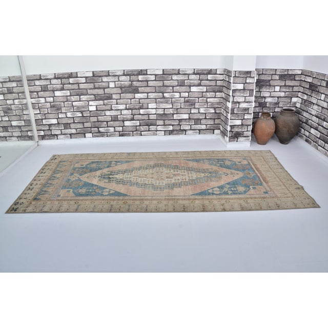Turkish 1960s Anatolian Wool Handmade Area Carpet For Sale - Image 3 of 9