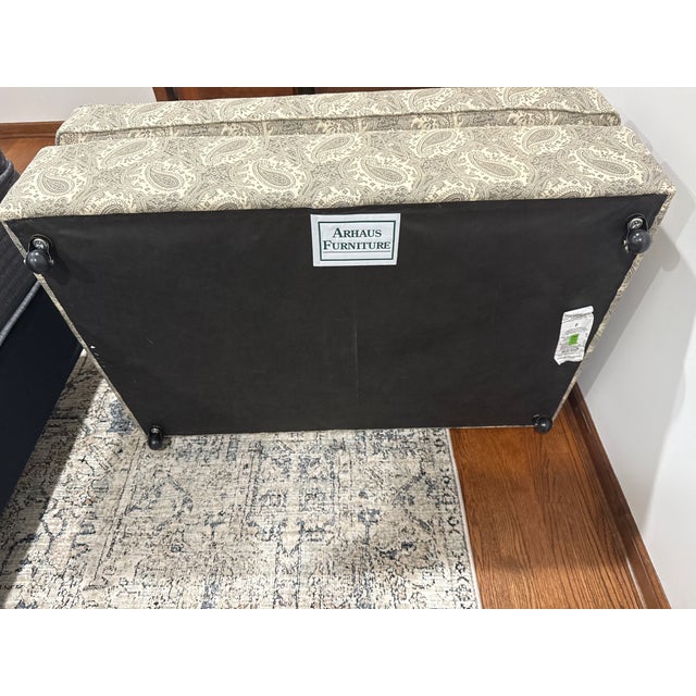 Arhaus Arhaus Custom Ottoman For Sale - Image 4 of 5