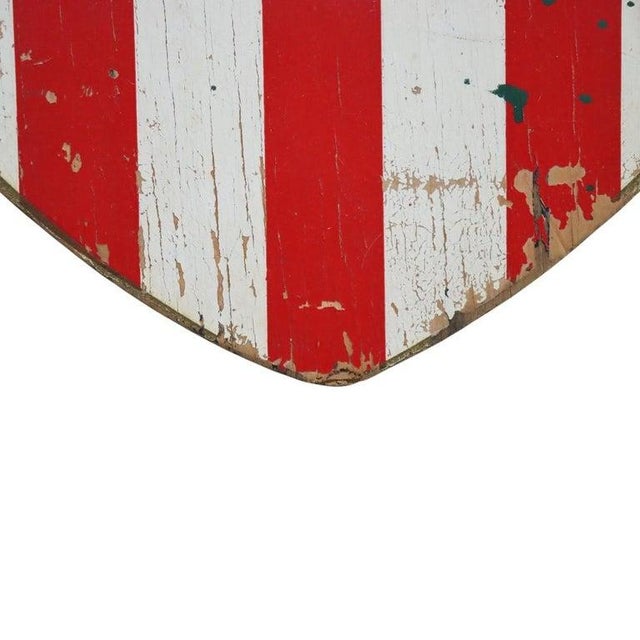 Vintage Americana Wooden Shield Frame & 1904 Philadelphia Press Geo Washington For Sale - Image 10 of 12