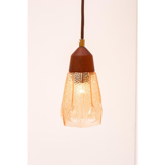 Brown Pendant Lamps in Glass from Pukeberg, Sweden, 1960s, Set of 2 For Sale - Image 8 of 18