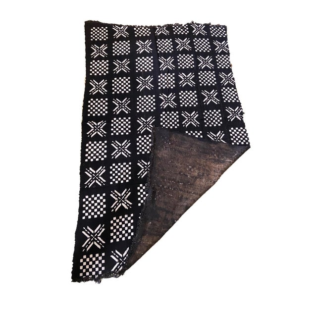 Superb, large mud-cloth cotton fabric with a geometric design. Handwoven, hand-sewn, and hand-dyed by the men and women of...