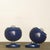 Blue Space Age Glazed Ceramic Wall Lights, 1960s, Set of 2 For Sale - Image 8 of 12