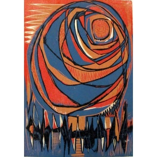 Clay Walker Woodcut Print - Beginning One For Sale