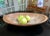 Handcrafted from a single piece of wood. This vintage dough bowl has two recessed handles on the underside !!! Well used...