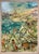 Lazzaro Donati (Italian, 1926-1977) Oil on board. Colorful Architectural Italian Landscape. Porto Azzurro, 1964 Hand...
