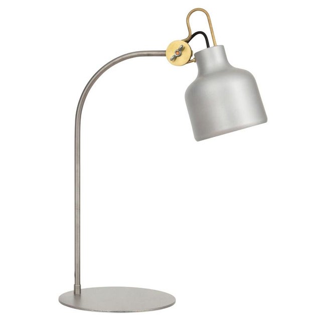 Bolb Table Lamp in Metal and Wood from Konsthantverk Tyringe 1 For Sale - Image 6 of 6