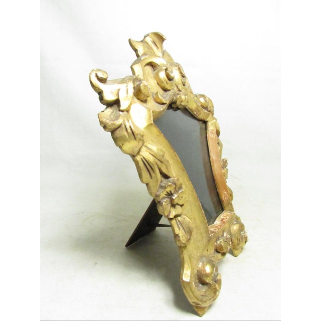 Late 19th Century Antique Italian Giltwood Photo Frame For Sale - Image 5 of 16