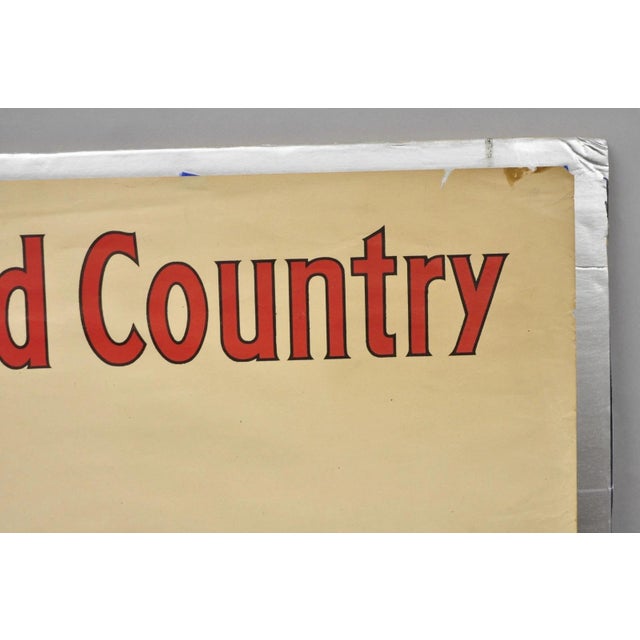 Beige Original Vintage 1918 Wwi Poster 'For Home and Country' by Alfred Everitt Orr For Sale - Image 8 of 15