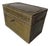 Vintage Sarreid Ltd. Style Brass Nailhead Lidded Decorative Box With Key For Sale