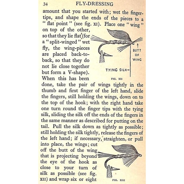 Paper "Fly-Dressing With Five Hundred and Fifteen Patterns of Standard Trout and Grayling Flies" 1932 Bernard, J. For Sale - Image 7 of 7