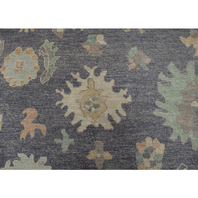 Textile Turkish Oushak Rug 9'5" x 12'7" For Sale - Image 7 of 7