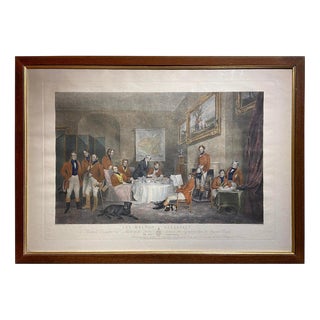 Francis Grant, The Melton Breakfast, 1839, Engraving, Framed For Sale