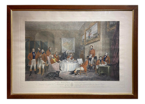 Francis Grant, The Melton Breakfast, 1839, Engraving, Framed