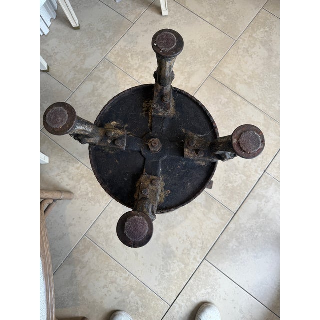 Late 19th Century Cast Iron French Cafe Table For Sale - Image 10 of 13
