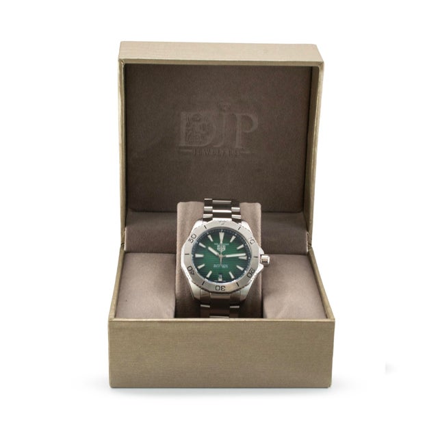 Tag Heuer Aquaracer 40mm wbp2115.ba0627 Green Dial Steel Automatic Watch For Sale - Image 9 of 10