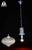 Mid-Century Modern Danish Opalescent Hobnail Glass and Brass Pendant Light For Sale - Image 6 of 13