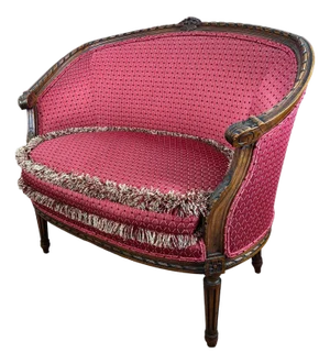 1930s French Louis XVI Upholstered Settee