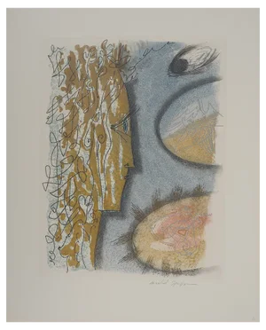 André Masson, Female Profile with Breasts, Original Engraving