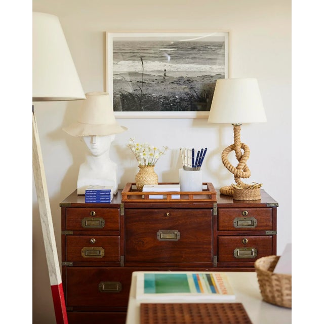 Red Vintage Surveyor's Tripod Lamp For Sale - Image 8 of 8