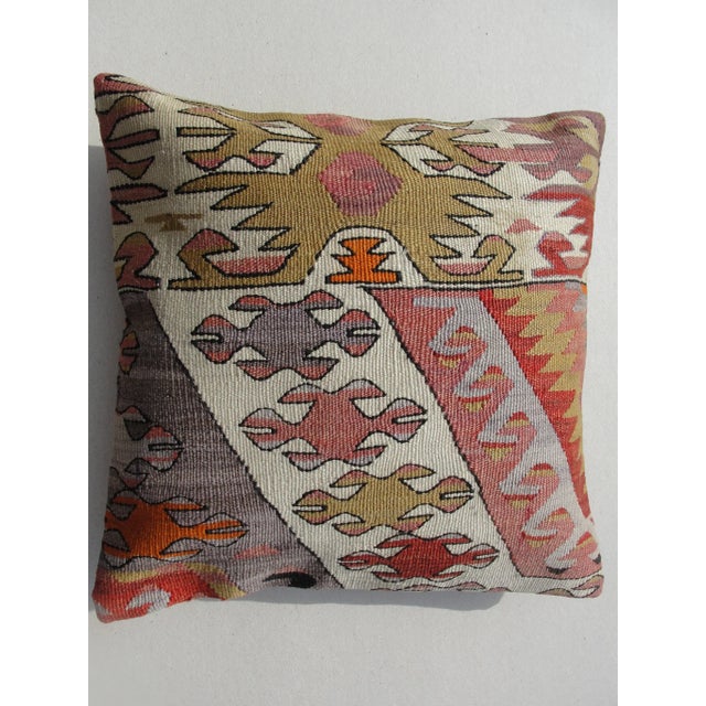 Kilim Rug Pillow For Sale - Image 5 of 11