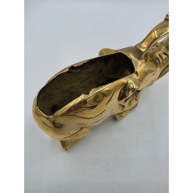 Late 20th Century Brass Elephant Tape Dispenser For Sale - Image 10 of 12
