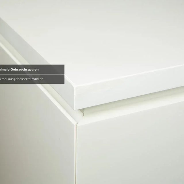 White Cube Wooden Sideboard in White Cream from Lübke For Sale - Image 8 of 14