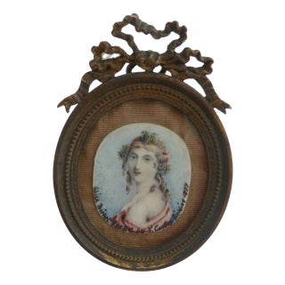 Anthony Vandyke Copley Fielding, Portrait of Alice Birket Foster, 1837, Watercolour, Framed For Sale