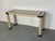 1980s Vintage Regency Italian Travertine and Brass Console Table by Maitland Smith, 1980s For Sale - Image 5 of 14