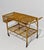 Two-Tier Bamboo and Wicker Bar Trolley with Bottle Compartment, 1960s For Sale - Image 9 of 10