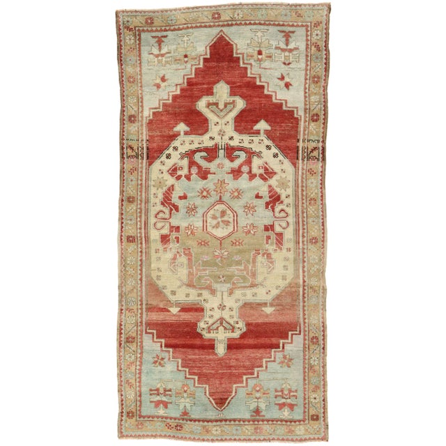 Vintage Turkish Oushak Rug, 04'02 X 08'07 For Sale - Image 10 of 10