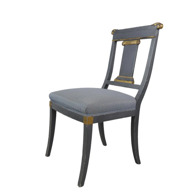 Vintage Handcrafted French Empire-Style Chair For Sale In New York - Image 6 of 9