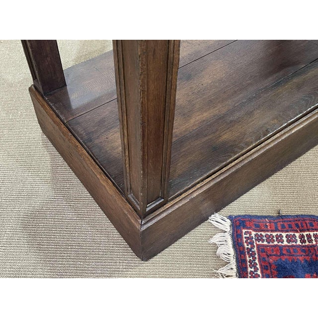 19th Century Oak Drapers Table For Sale - Image 4 of 18