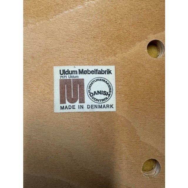 1960s Vintage Danish Dining Chairs by Johannes Andersen for Uldum Møbelfabrik, 1960s, Set of 6 For Sale - Image 5 of 6