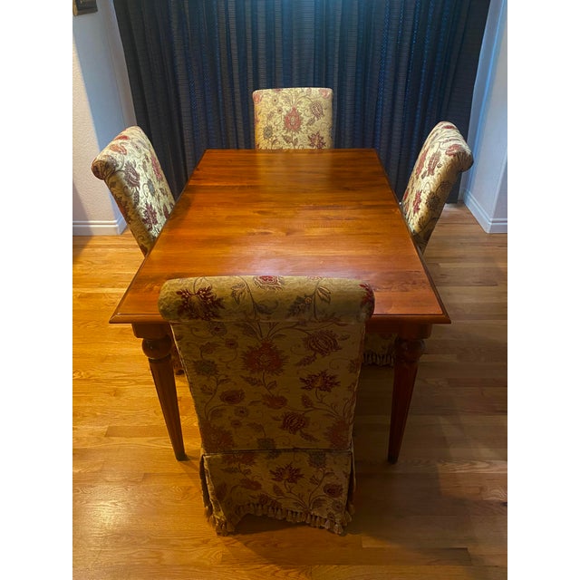 Late 20th Century Ethan Allen Country Crossings Country Farmhouse Style Dining Table Excellent Mint Condition For Sale - Image 9 of 12