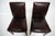 Contemporary Pair of Leather Dining Chairs Mulholland Brothers For Sale - Image 3 of 18