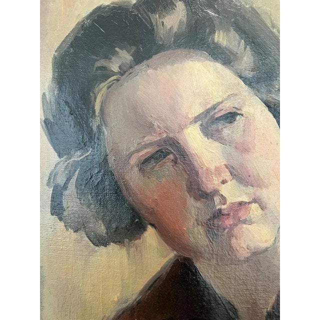 Casimir Reymond, Portrait de Willy, Oil on Canvas, Framed For Sale - Image 9 of 13