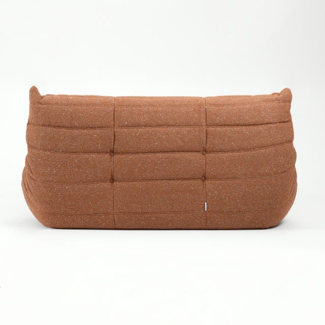 Ligne Roset Teddybear Brown Ligne Roset Togo Loveseat - Original Vintage, Restored For Sale - Image 4 of 12