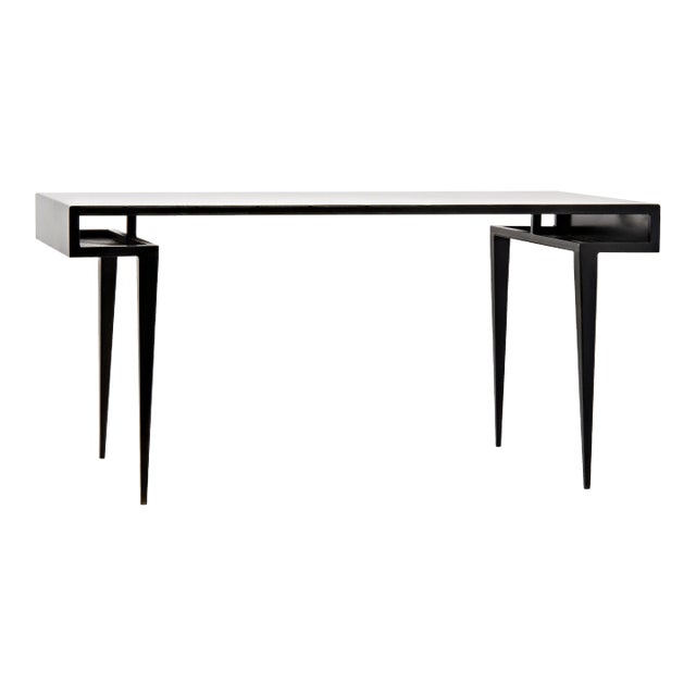 Stiletto Desk, Black Metal For Sale