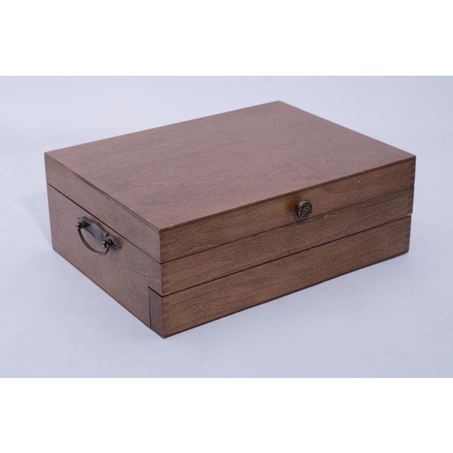 Metal International Sterling Silver Royal Danish Pattern Set of 93 Pieces Flatware Set With Box For Sale - Image 7 of 13