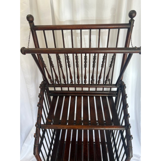 Victorian Late 19th Century Victorian Stick and Ball Three-Tier Magazine Stand. For Sale - Image 3 of 11