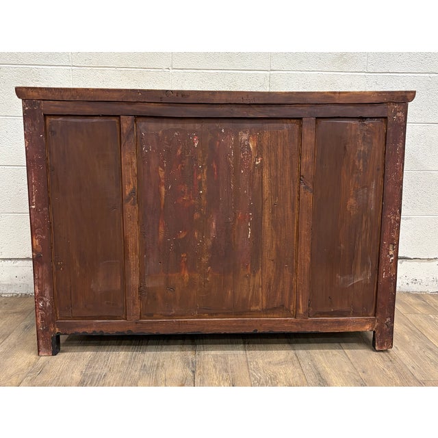 Vintage Qing Style Chinese Elm Sideboard Buffet Credenza For Sale - Image 18 of 18
