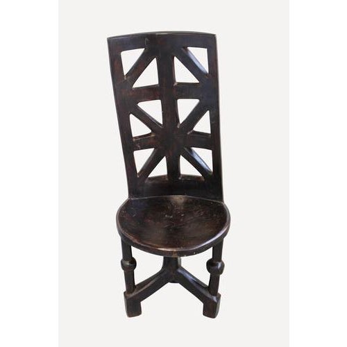 Vintage Makonde Chair, Tanzania For Sale - Image 5 of 5