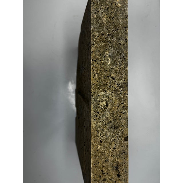 Cubism Modernist British Outdoor Sculpture Limestone Face Relief, Circa 1970s — A Cubist Homage to Picasso and the Hepworth–Milne Lineage For Sale - Image 3 of 11