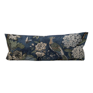 Villeneuve 36" Down Filled Lumbar Pillow - Navy