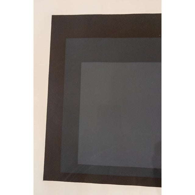 Paper Mid-Century Serigraph Silkscreen Print of Josef Albers #4 in Series "Hard Edge, Soft Edge", 191/200 For Sale - Image 7 of 18