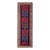 1900s Blue Navy Tribal Geometric Antique Caucasian Kazak Talish Runner Rug For Sale